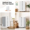 Bestier 7 Drawers Chest Mobile Storage Cabinets, Wooden Dressers with Wheels for Office, Room Organization Furniture for Bedroom - 4 of 4