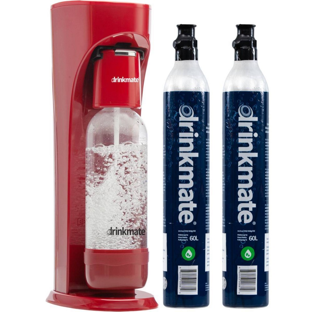 Photos - Other kitchen appliances Drinkmate Bubble Up Bundle OmniFizz Soda Maker Royal Red