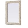 Elegant Lighting Rectangle Cornhusk Mirror 27x36 in Linen White - 4 of 4