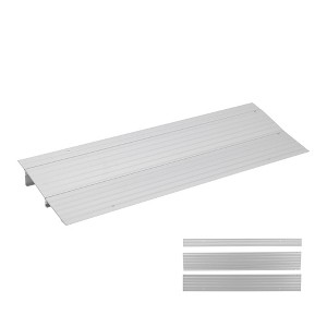 Threshold Ramps for Doorways, 1"- 4" Rise Aluminum Handicap Ramp, 700LB Capacity Front Door Ramp for Wheelchair Mobility Devices, Bikes - 1 of 4