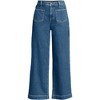 Lands' End Women's Denim High Rise Wide Leg Crop Jeans - 3 of 4