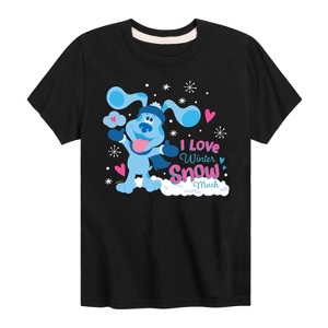Boys' - Blue's Clues & You! - I Love Winter Snow Much Short Sleeve Graphic T-Shirt - 1 of 4