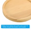 Unique Bargains Bamboo Wood Saucer, Round Plant Tray Bonsai Succulent Pot - 3 of 4