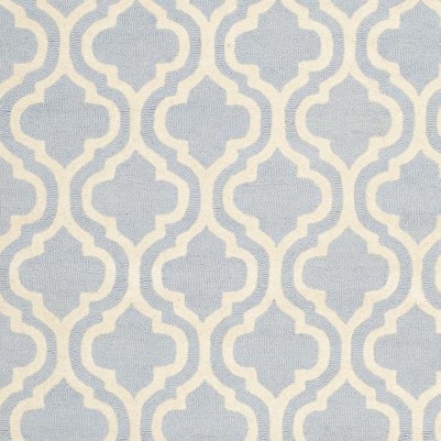 light blue/ivory