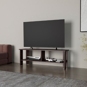 47.3" Melamine TV Stand with Open Storage, 65" TV Capacity, and Scratch-Resistant Surface for Living Room and Bedroom - 1 of 4