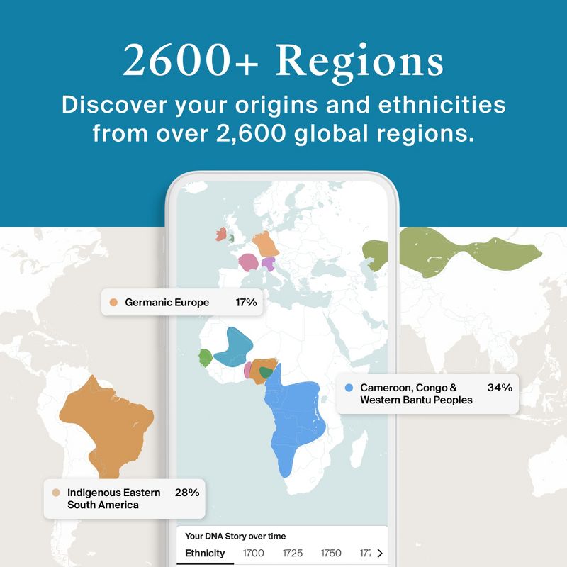 AncestryDNA: Genetic Ethnicity Test, Ethnicity Estimate, AncestryDNA Test Kit, Health and Personal Care, 2 of 10