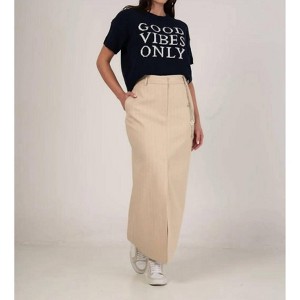 Women's Beige Stara Skirt - MAXMILA M - 1 of 4