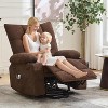 Electric Power Lift Recliner Chair with Massage & Heat for Elderly, Swivel Rocker Recliner with 45° Assist Stand - 3 of 4