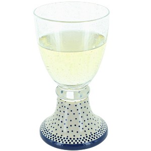 Blue Rose Polish Pottery P003 Manufaktura Wine Glass - 1 of 1