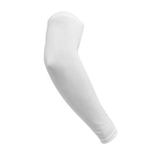 Unique Bargains Anti Slip Cooling Cover Outdoor Sport Skins Arm Sleeve Sun  Protector 1 Pc White M