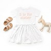 The Juniper Shop S Is For Sister Toddler Dress - 5/6T - White Spot - 3 of 4