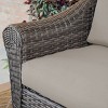 Leisure Made Walton 7pc Wicker Sectional in Tan Fabric - image 4 of 4