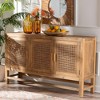bali & pari Sibu Rattan and Reclaimed Wood Cabinet Natural/Natural Brown - 4 of 4