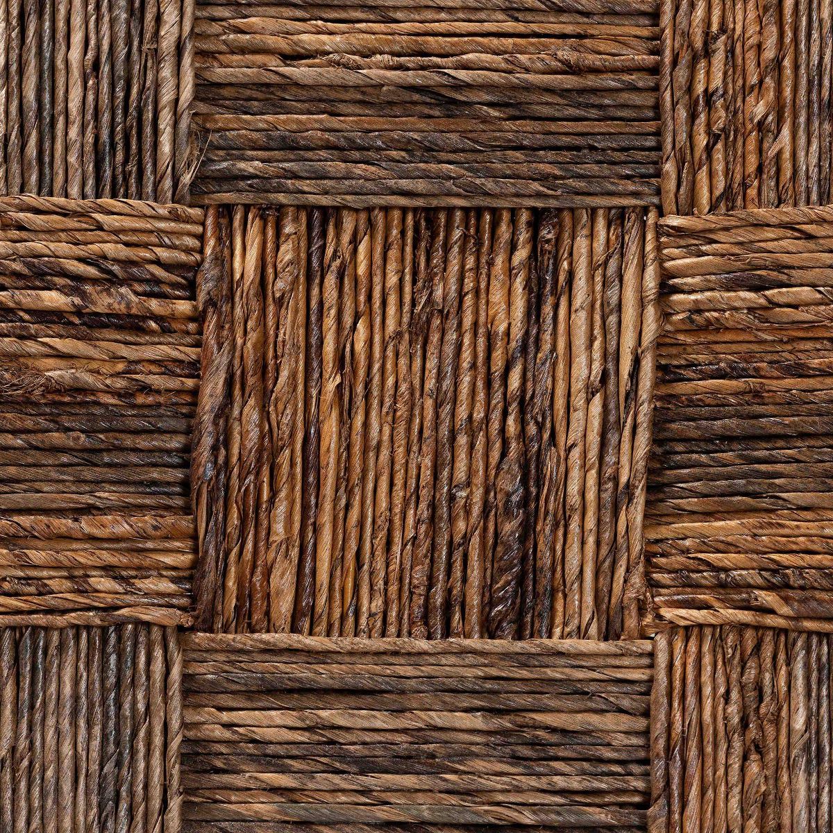 bali & pari Raniya 2  Piece Handwoven Seagrass Armchairs Natural Brown/Black - thumbnail 9