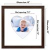 Americanflat 12" x 12" Picture Frame with Mat - Round & Heart Designs - Stylish Decor for Living Rooms, Dorms, Offices & More - 2 of 4
