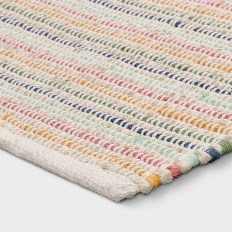 27&#34;x45&#34; Striped Ribbed Accent Kids&#39; Rug - Pillowfort&#8482;, 3 of 8