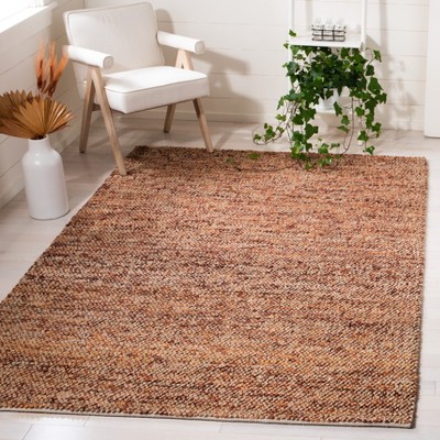 Hand-Knotted Red Wool Bohemian Reversible Area Rug
