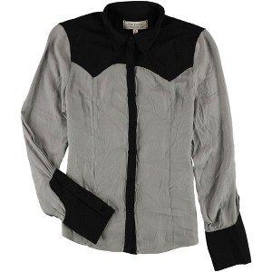 Max Studio London Womens Colorblocked Button Up Shirt - 1 of 1