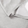Lush Décor Printed Linen Textured Solid Crib Skirt - Gray Single - 2 of 2