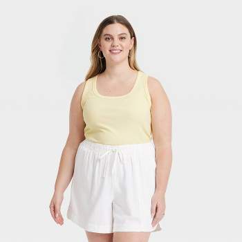 Lands' End Women's Seamless Cami With Built In Bra - 1x - Egret White :  Target