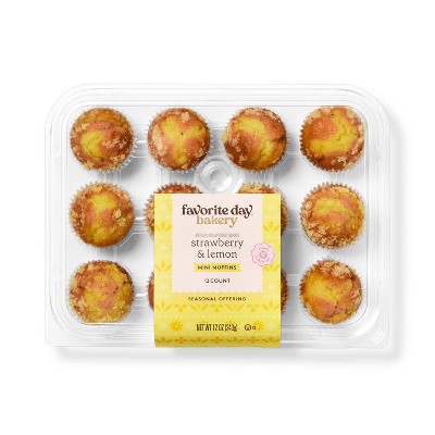 Spring Strawberry and Lemon Marble Muffins - 12oz - Favorite Day™