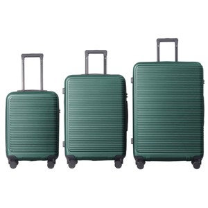 FURNIinspire Bag And Luggage Sets 3 Piece Travel Hard Shell Luggage, Lightweight Rolling Suitcases with Wheels, Green, 20.67"*11.61"*29.92" - 1 of 4