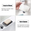 Aoibox Self Draining Soap Dishes, 3 Pcs Silicone Soap Saver, Waterfall Drainer Soap Holder for Bathroom, Extend Soap Life, Keep Soap Bars Dry Clean - 2 of 4
