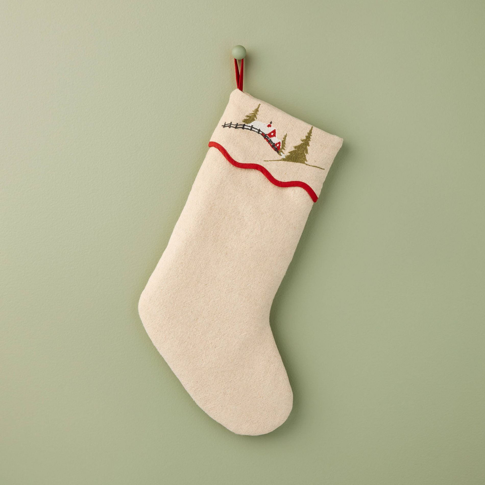 Scenery Holiday Stocking - Hearth & Hand™ with Magnolia