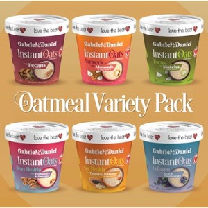Gabriel and Daniel Instant Oatmeal Variety Pack Breakfast - Organic, Gluten Free, NON-GMO, Dairy-Free - pack of 6 - 1 of 4