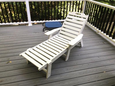 Sonora Commercial Grade 3 Piece Indoor/Outdoor Adirondack Set with 2 Adjustable HDPE Loungers with Cup Holders and 2-Tier Side Table