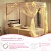 YEERSWAG Elegant Princess Twin Size Bed Canopy Bed Curtain Nets Holiday Present For Girls - 4 of 4