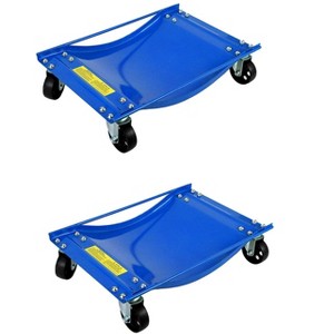 Car Dolly -10000LBS Capacity Heavy Duty Wheel Dollies for Moving Cars, 3.5" Steel Casters, Anti-Slip Rails, Alloy Steel (24x15in) - 1 of 4