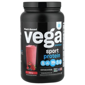 Vega Sport, Plant-Based Premium Protein, Berry, 1 lb 12 oz  (801 g) - 1 of 4