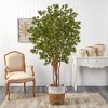 Nearly Natural 6-ft Japanese Maple Artificial Tree in Handmade Natural Jute and Cotton Planter - 3 of 4