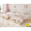 Twin Size Heart Shaped Metal Bed Frame with Headboard and Footboard, Platform Bed Frame with Noise-Free and 11.5" Underbed Storage,No Box Spring - 3 of 4