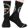 Pink Floyd Socks Adult Dark Side Of The Moon 2 Pair Athletic Crew Socks - 3 of 4