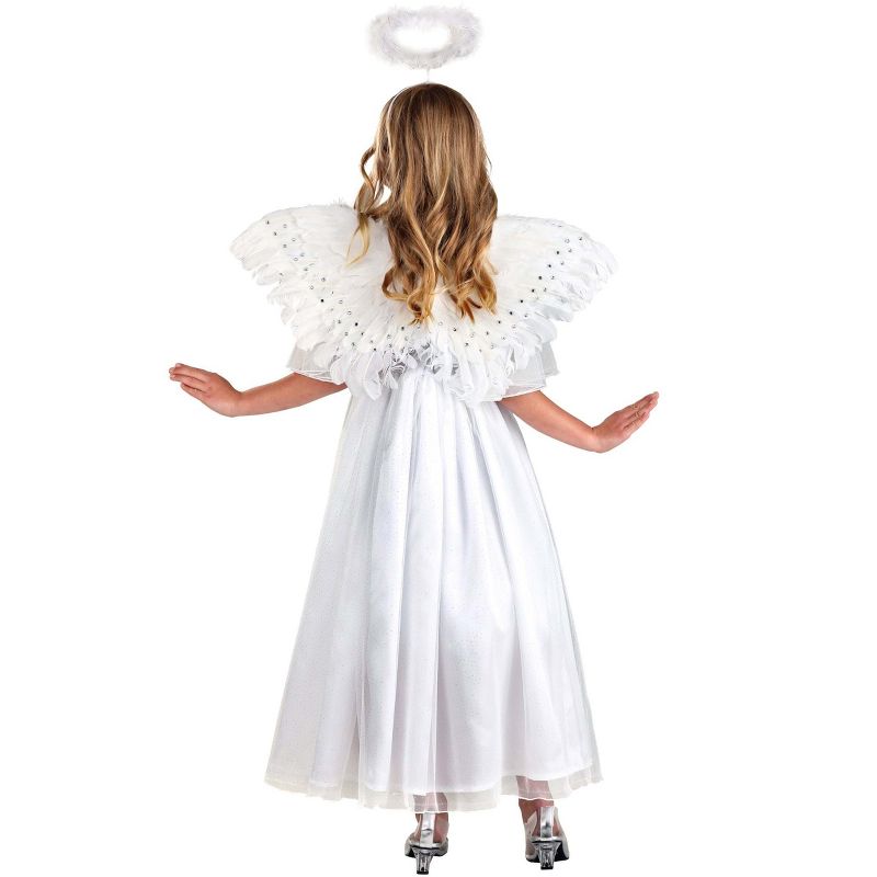 HalloweenCostumes.com Girl's Shimmering Angel Costume, 2 of 9