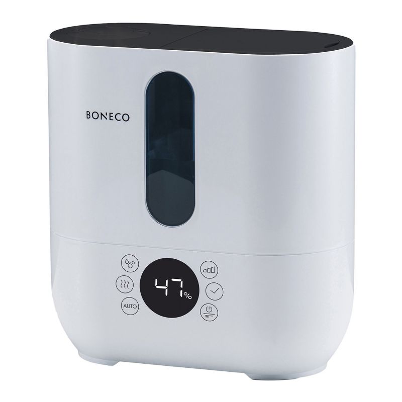 Boneco U350 Long Running Ultrasonic Humidifier with Warm or Cool Mist Function, Multifunctional LED Display, and 3 Gallon Capacity, White, 1 of 7