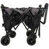 CAVINAS Premium All-Terrain Folding Wagon Cart,Shopping Cart with Ergonomic Adjustable Handles,Wagon for Camping,Shopping,Sports - 4 of 4