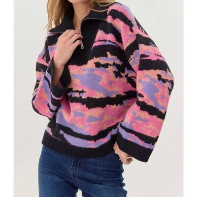 Women's Zipper High Neck Sweater - Jodifl