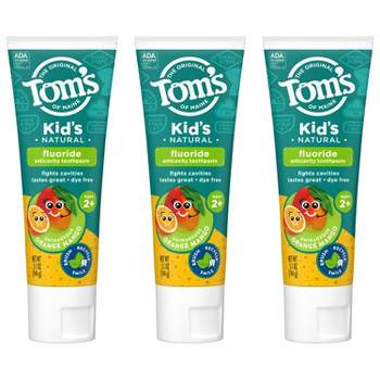 Tom's of Maine Outrageous Anticavity Toothpaste - Orange-Mango - 3pk/5.1oz