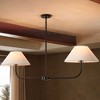 Rennnsan Ravuna 48" W 2 -Light Dimmable Modern Linear Kitchen Island Pendant in Black - 4 of 4
