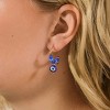 SHINE by Sterling Forever Sibyl Evil Eye Beaded Hoop Earrings - 2 of 3