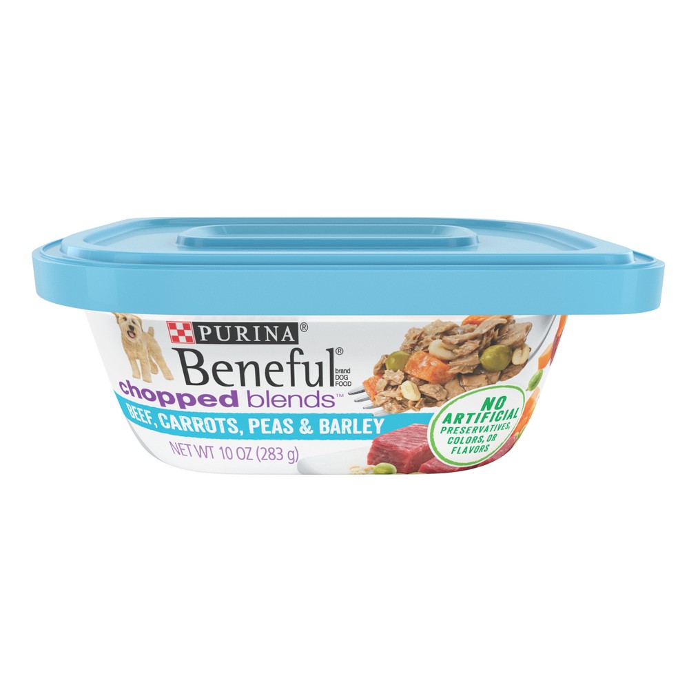 UPC 017800154949 product image for Purina Beneful Chopped Blends Wet Dog Food with Beef, Carrots, Peas & Barley - 1 | upcitemdb.com