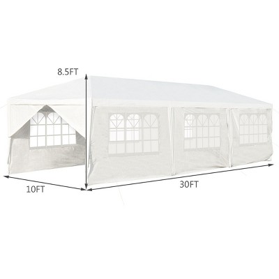 White 10'x30' Heavy Duty Outdoor Party Wedding Tent Canopy