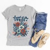 The Juniper Shop Distressed Land Of The Free Flowers Youth Short Sleeve Tee - 4 of 4