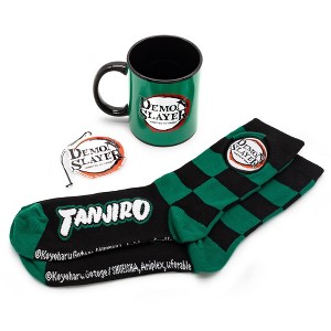 Culturefly LLC Demon Slayer Tanjiro Mug, Socks, and Ornament Bundle - 1 of 4