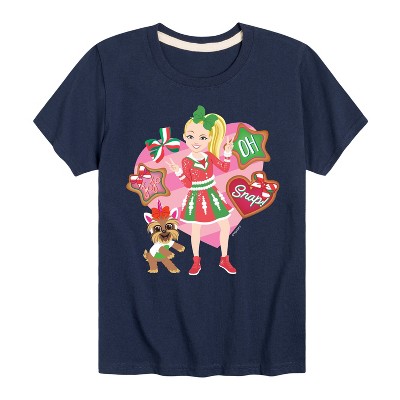 JoJo Siwa Oh Snap Short Sleeve Graphic T-Shirt - Navy - 3T