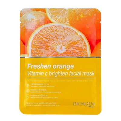 Bioaqua Freshen Orange Vitamin C Brighten Mask - 0.88 oz - Vitamin C brightness in a sheet—fresh glow, zero fuss