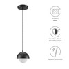 Modway Eclipse Globe Pendant Light, Modern Ceiling Fixture with Orb Design in Black – Stylish Hanging Light for Dining or Living Room - 3 of 4